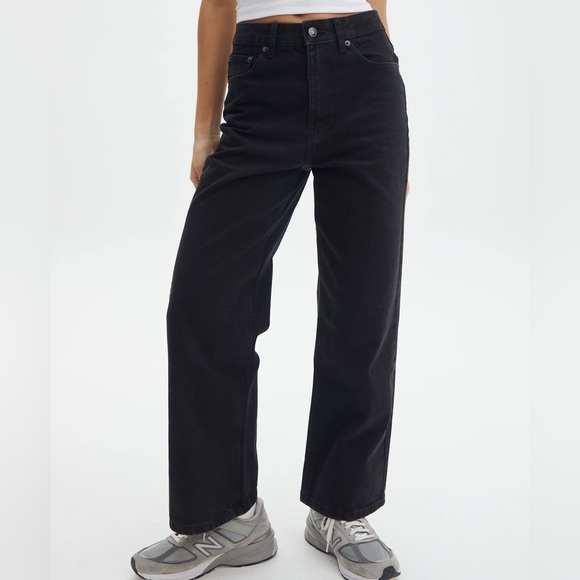 Denim - Black high rise jeans from glassons